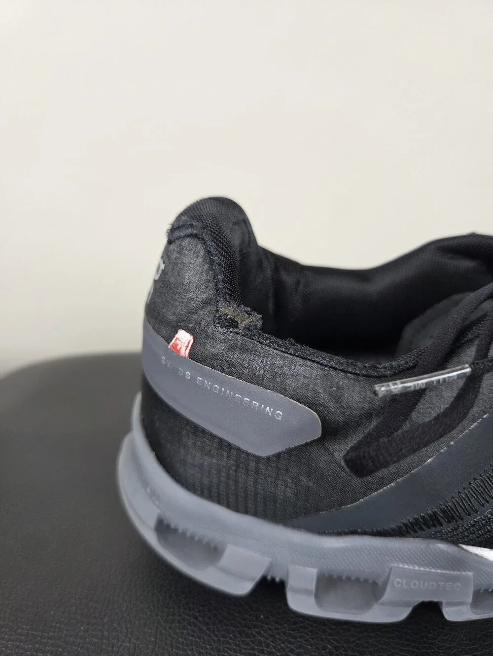 On Cloudflow Men's Running Shoes Size 12.5 Black Asphalt CloudTec Sneakers